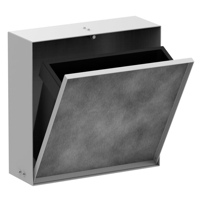 hansgrohe XtraStoris Rock Einbau Abfalleimer mit befliesbarer Tür 300/300/100