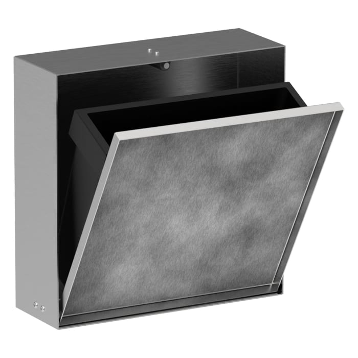 hansgrohe XtraStoris Rock Einbau Abfalleimer mit befliesbarer Tür 300/300/100