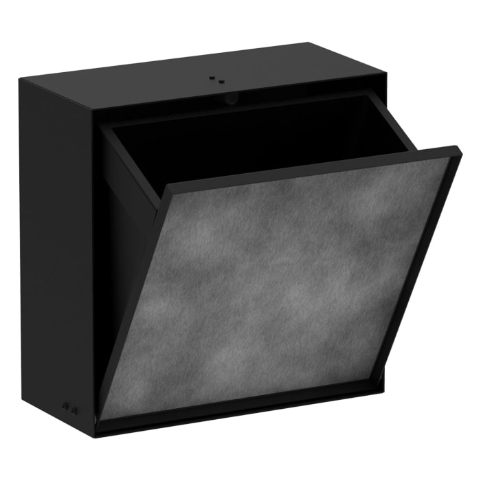 hansgrohe XtraStoris Rock Einbau Abfalleimer mit befliesbarer Tür 300/300/140