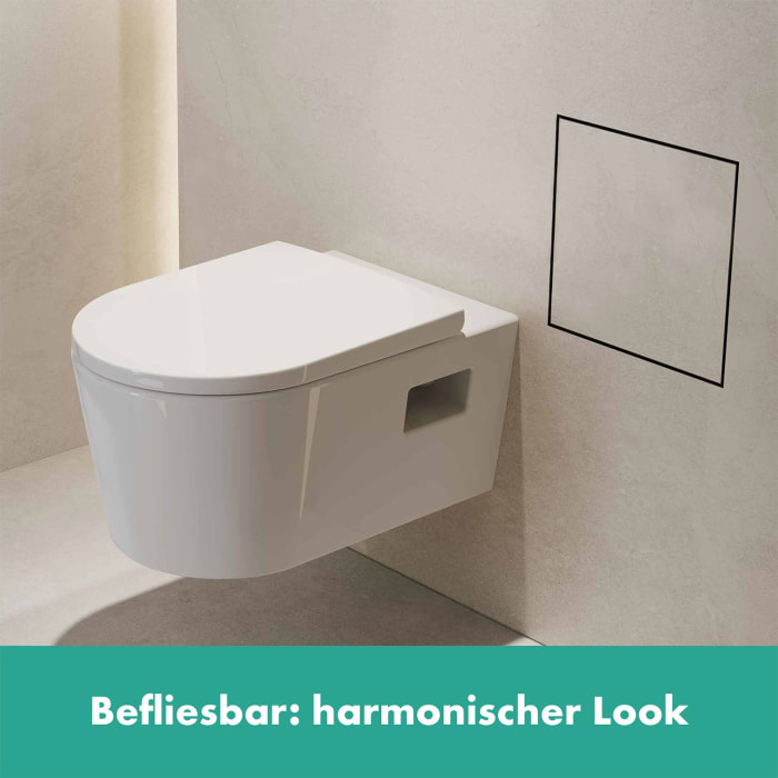 hansgrohe XtraStoris Rock Einbau Abfalleimer mit befliesbarer Tür 300/300/100