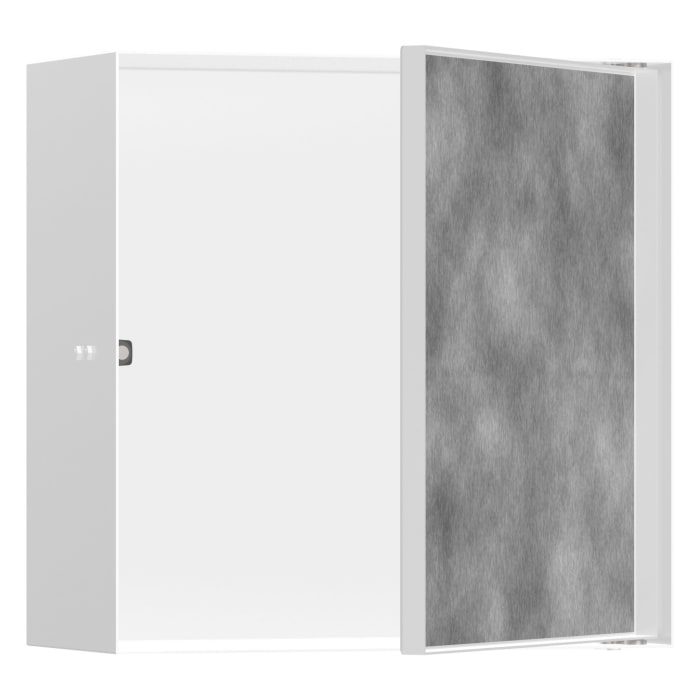 hansgrohe XtraStoris Rock Wandnischen-Einbaubox mit befliesbarer Tür 30 x 14 x 30 cm