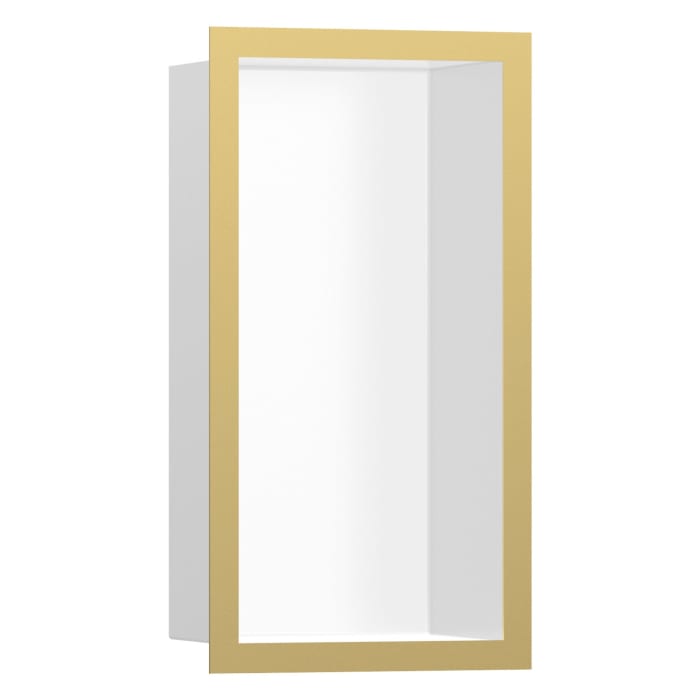 hansgrohe XtraStoris Individual Wandnischen-Einbaubox mit Designrahmen 15 x 10 x 30 cm