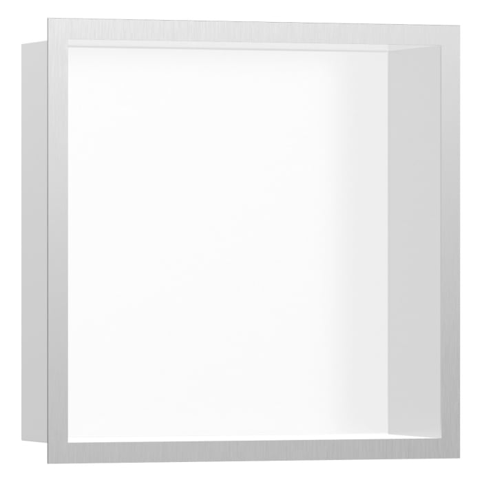 hansgrohe XtraStoris Individual Wandnischen-Einbaubox mit Designrahmen 30 x 10 x 30 cm