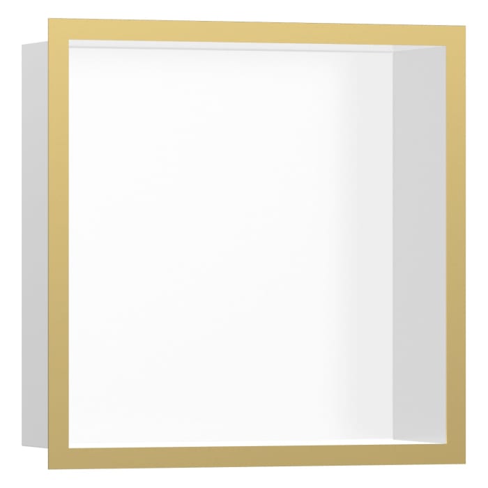 hansgrohe XtraStoris Individual Wandnischen-Einbaubox mit Designrahmen 30 x 10 x 30 cm