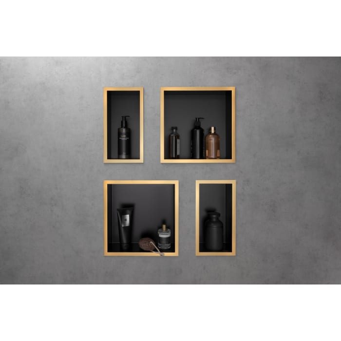 hansgrohe XtraStoris Individual Wandnischen-Einbaubox mit Designrahmen 30 x 10 x 30 cm