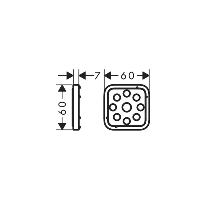 hansgrohe Fliesenausgleichsscheibe