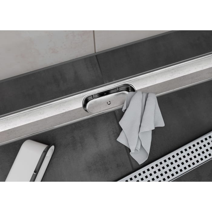 ACO ShowerDrain C Design-Rost Square L: 118,5 cm