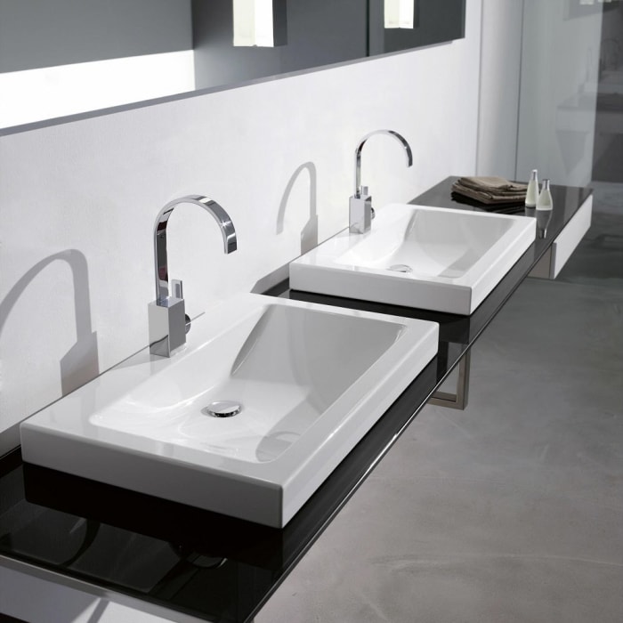 Alape Aufsatzbecken AB.R585H.1, rechteckig 58,5 x 40,5 cm