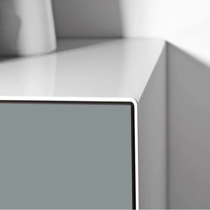 Alape Folio6 Waschplatz 125,4 x 45 cm, ohne Hahnloch, Beckenmulde mittig