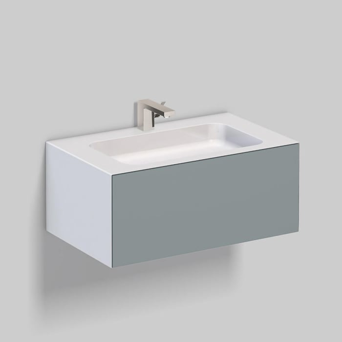 Alape Folio1 Waschplatz 80,4 x 50 cm, mit 1 Hahnloch