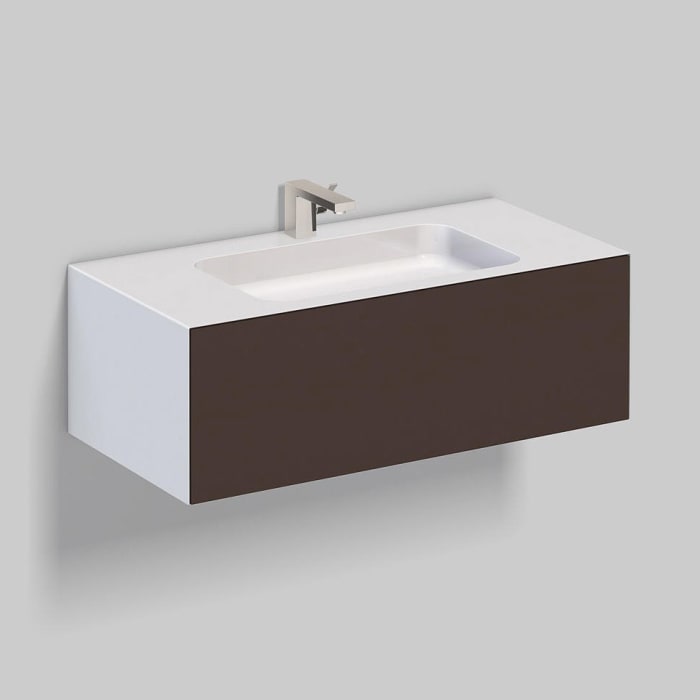 Alape Folio3 Waschplatz 100,4 x 50 cm, mit 1 Hahnloch