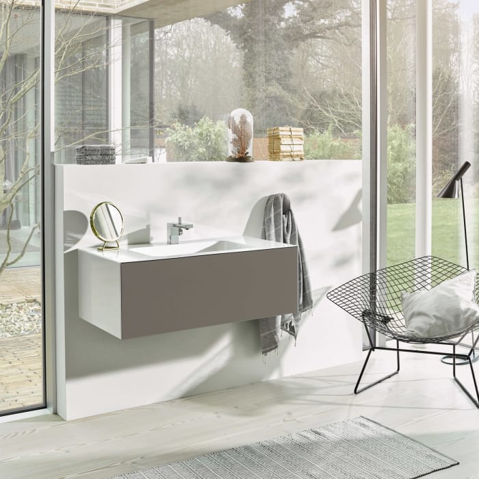 Alape Folio1 Waschplatz 80,4 x 50 cm, mit 1 Hahnloch