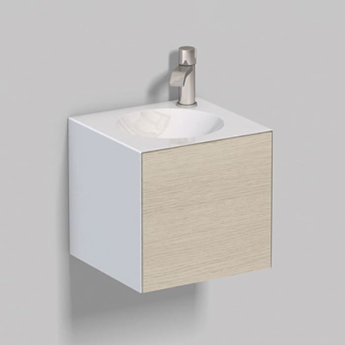 Alape Folio11 Waschplatz 38,1 x 36,3 cm, mit 1 Hahnloch