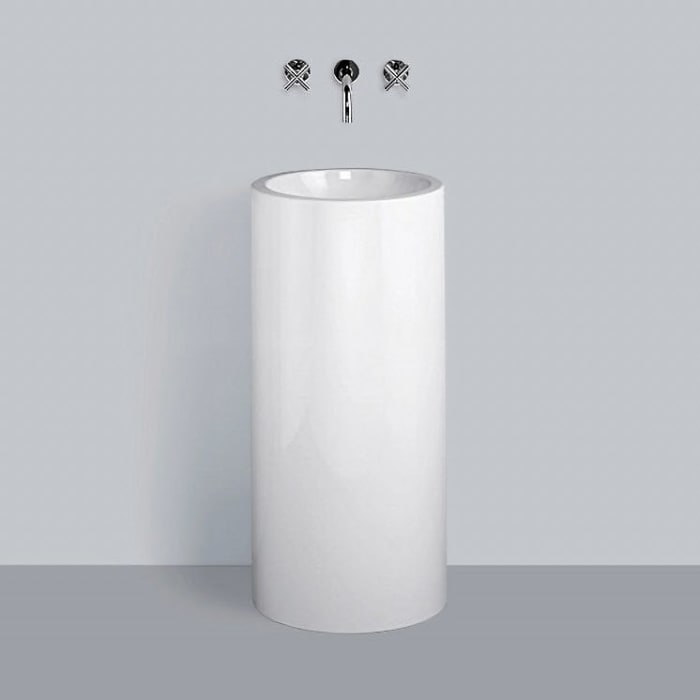 Alape Säulen-Waschtisch WT.RX400K, kreisförmig mit Ø 40,4 cm