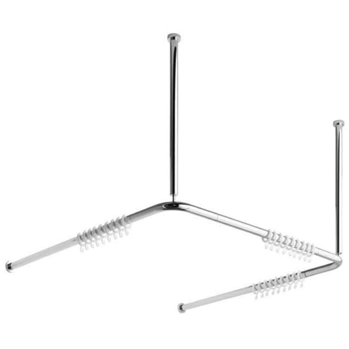 Avenarius Duschvorhangstangensystem, U-Form 90 x 90 x 90 cm