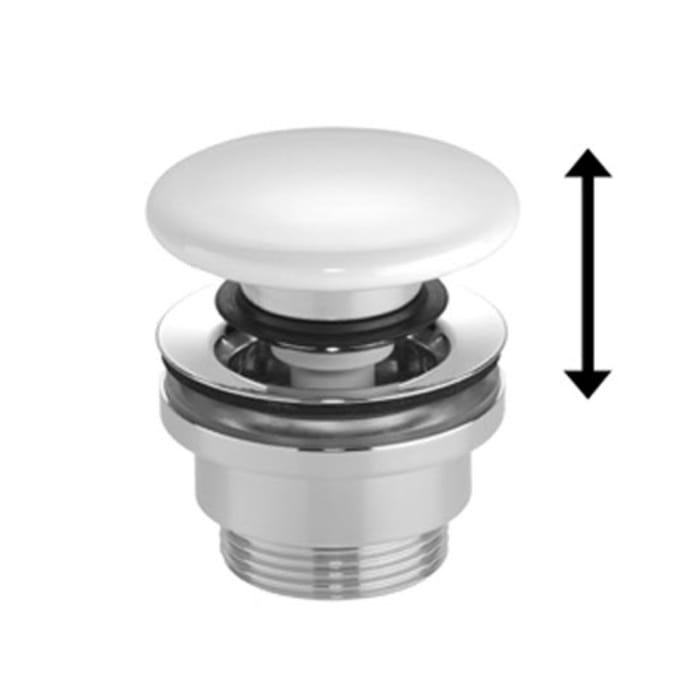 Avenarius Design-Schaftventil rund mit Verschluss