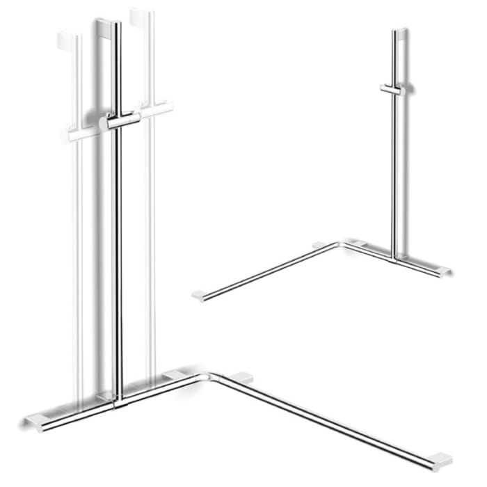 Avenarius free living! Eck-Handlauf mit Brausestange, Rohr Ø 3,2 cm