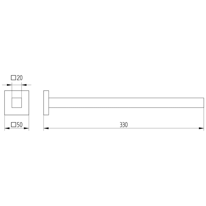 Avenarius Serie 420 Handtuchhalter 33 cm