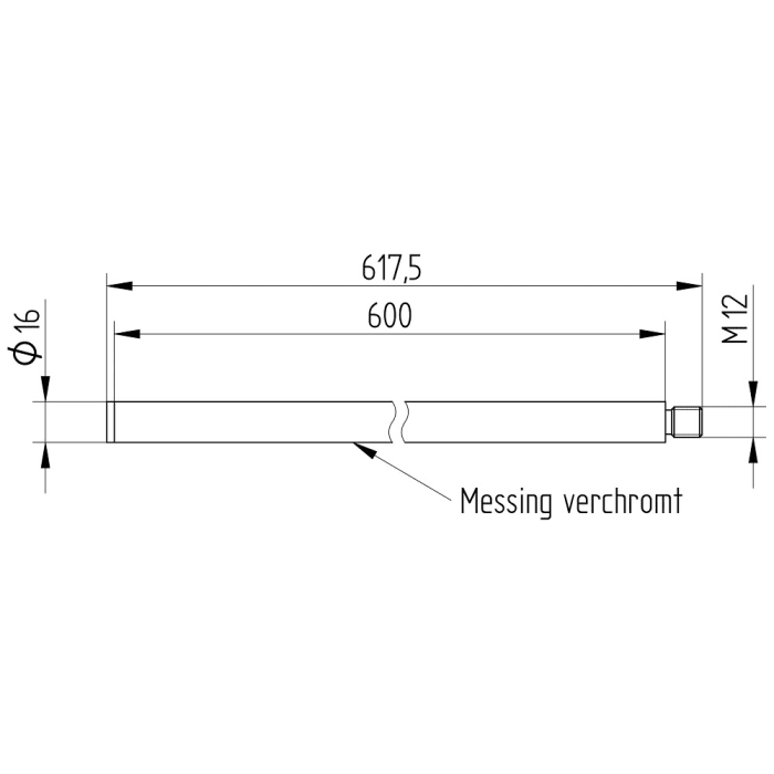 Avenarius WC-Bürstengriff rund 60 cm