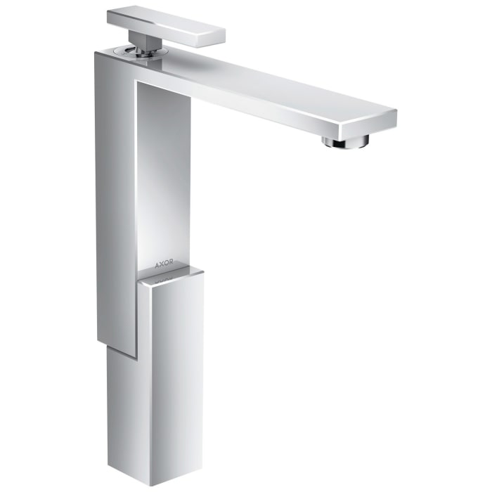 AXOR Edge Einhebel-Waschtischmischer 280 mit Push-Open Ablaufgarnitur