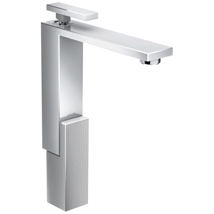 AXOR Edge Einhebel-Waschtischmischer 280 mit Push-Open Ablaufgarnitur-Diamantenschliff