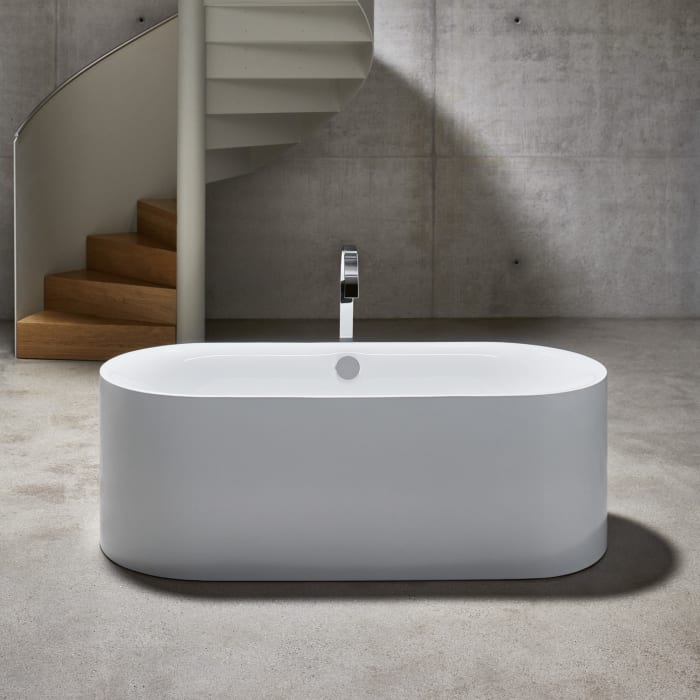 Bette LUX Oval Silhouette freistehende Badewanne 190 x 90 cm
