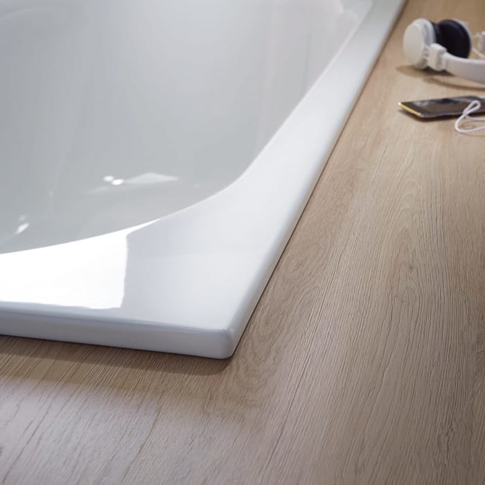 Bette Comodo Rechteck-Badewanne 170 x 75 cm, Überlauf hinten