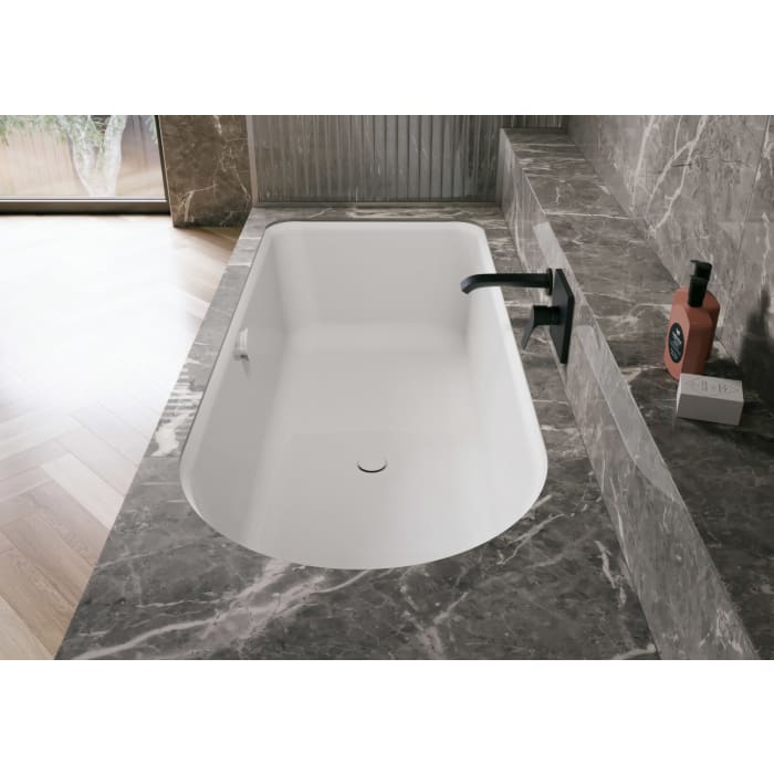 Bette Ocean Badewanne 170 x 80 cm, Überlauf hinten