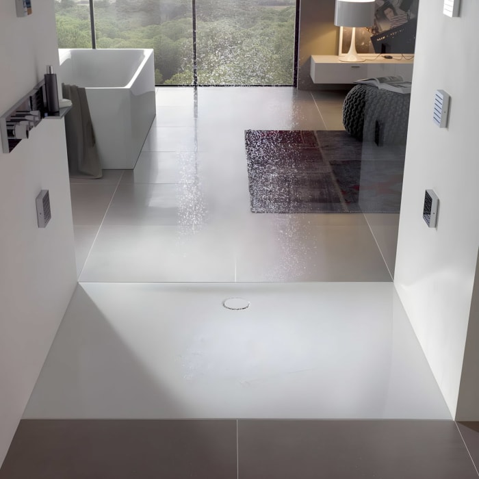 Bette BetteFloor Side Duschfläche 160 x 100 cm mit BetteAntirutsch Pro