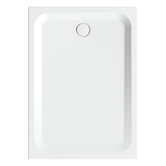 Bette Ultra Duschwanne superflach 140 x 100 x 3,5 cm mit Minimum-Wannenträger und BetteGlasur® Plus