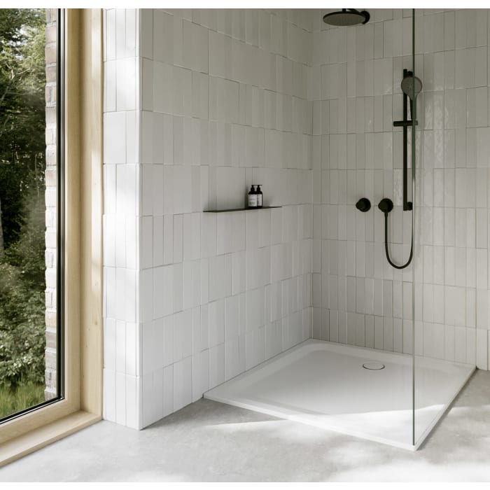 Bette Ultra Duschwanne superflach 130 x 130 x 3,5 cm mit Minimum-Wannenträger