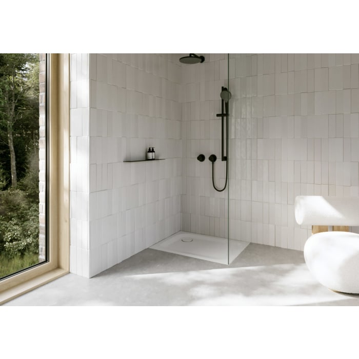 Bette Ultra Duschwanne superflach 90 x 80 x 2,5 cm mit Minimum-Wannenträger