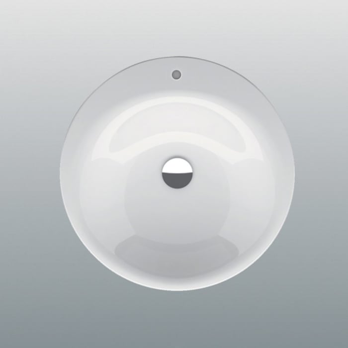 Bette BetteLux Oval Einbau-Waschtisch mit 1 Hahnloch 50 x 50 cm