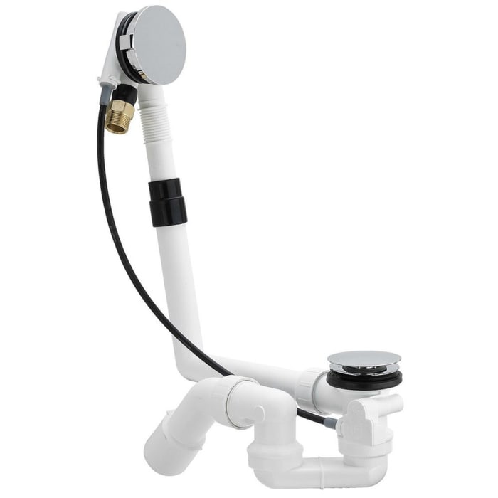 Bette Ab- und Überlaufgarnitur mit Zulauf Multiplex Trio MT5, verlängert für Silhouette