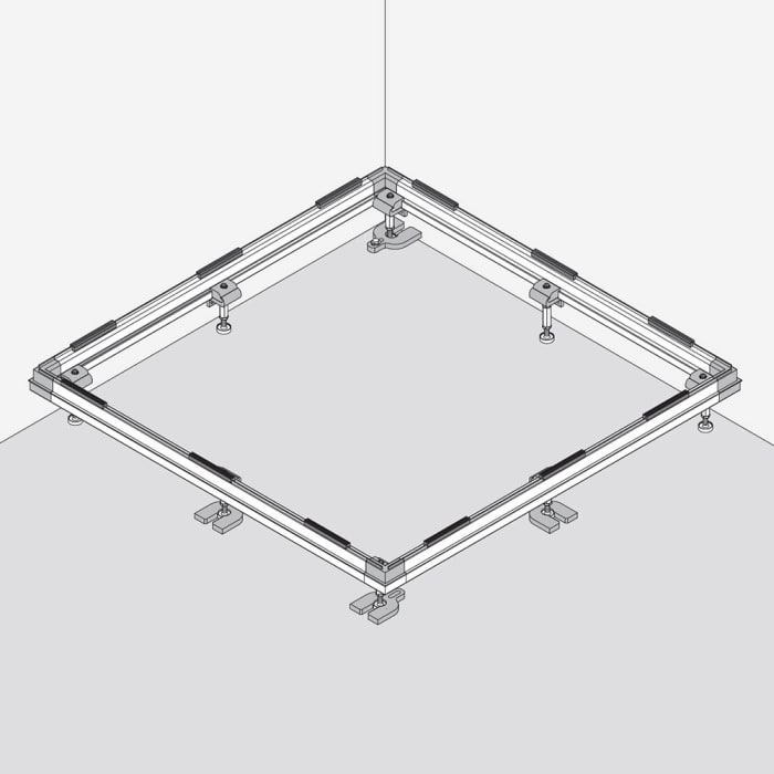 Bette Einbausystem Basic 80 x 80 cm