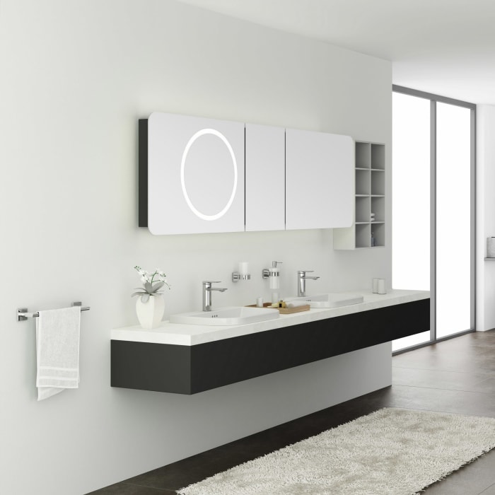 Bravat Milano Fertigset für UP-Wannenfüll- und Brausearmatur