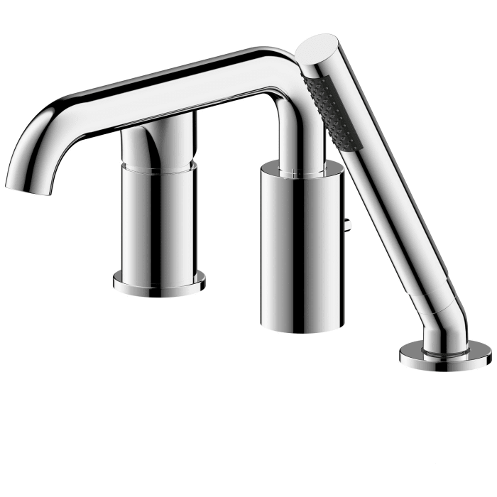 Bravat Chicago Dreiloch-Wannenrandarmatur