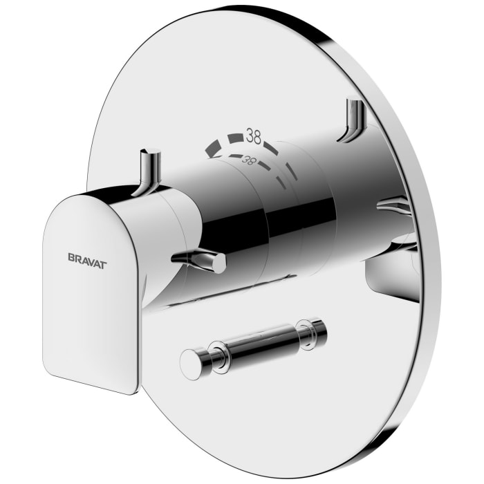 Bravat Milano Fertigset für UP-Wannenfüll- und Brausethermostat