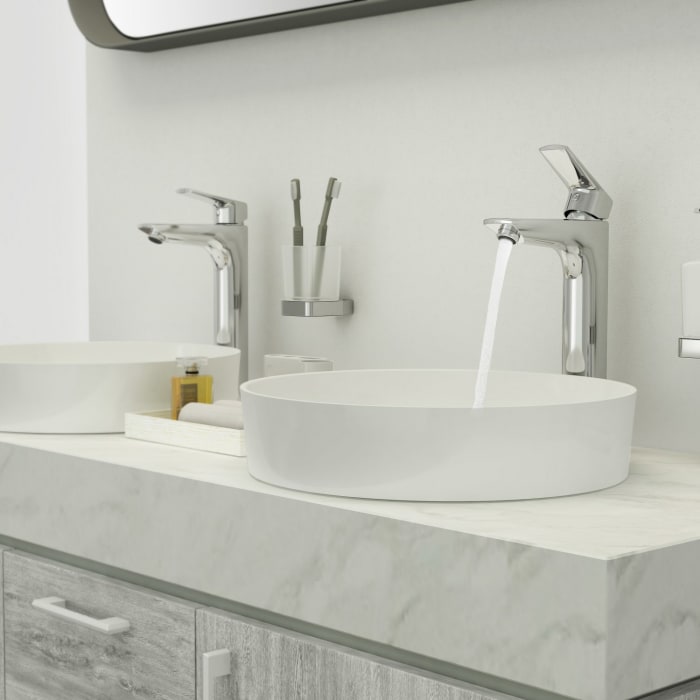 Bravat Valencia Fertigset für UP-Wannenfüll- u. Brausearmatur