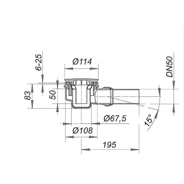 Breuer Noa Flat Line Design Rundduschwanne RDW Radius 50 cm, 80 x 80 cm