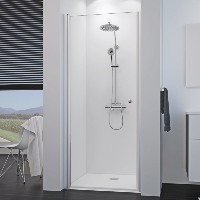 Breuer ELANA 8 Drehtür für Nische 90 cm, Anschlag links