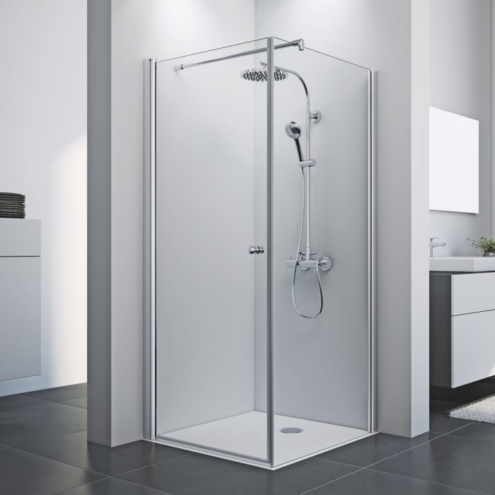 Breuer ELANA 8 Drehtür für Seitenwand 90 cm, Anschlag links