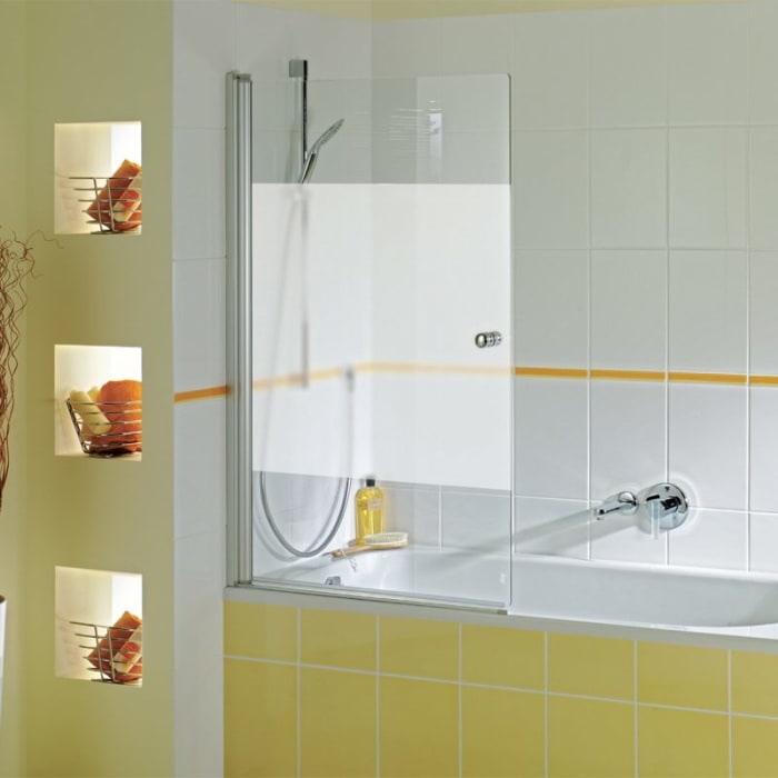 Breuer ELANA 6 Badewannen-Seitenwand mit Deckenstütze SWDS 80 x 140 cm