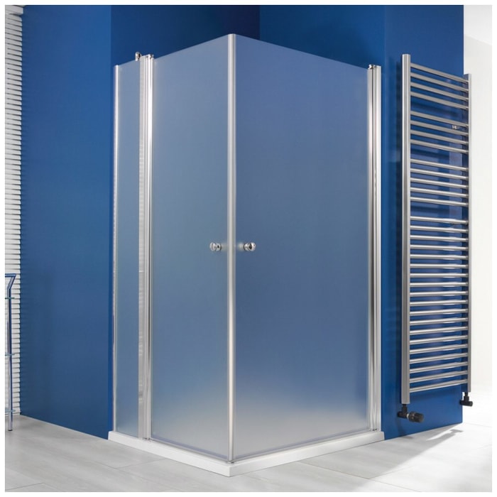 Breuer ELANA 6 Drehdiagonaleinstieg 3-teilig DDE2 u. DDE4 100 x 100 x 200 cm, Festelement links