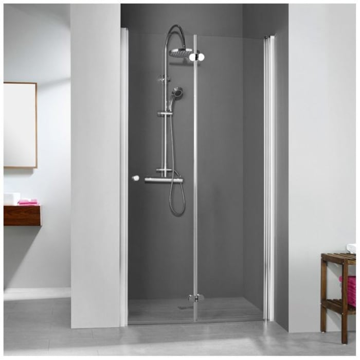 Breuer ELANA KOMFORT Drehfalttür für Nische DFTN 80 cm, Anschlag rechts