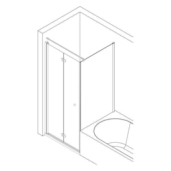 Breuer ELANA KOMFORT Badewannenseitenwand rechts BSW 80 cm, mit CER+ Beschichtung