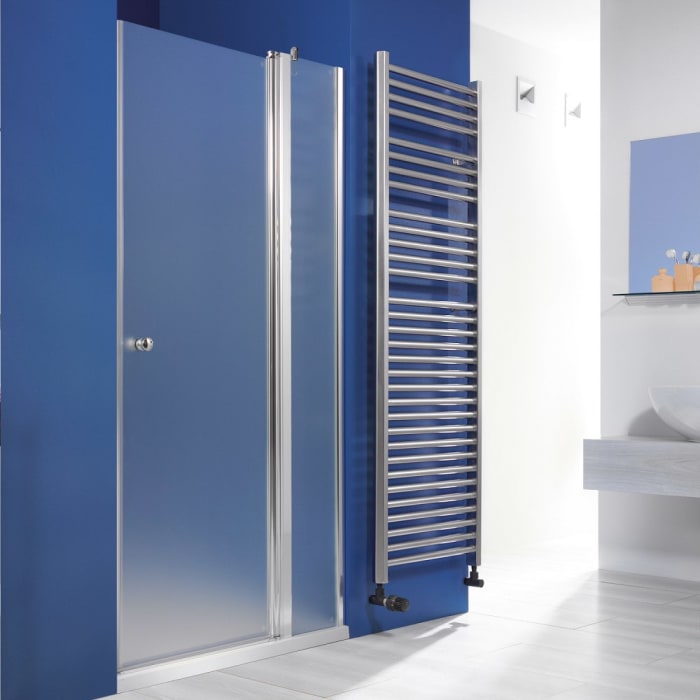 Breuer ELANA 6 Drehtür für Nische 90 cm mit Festteil, Anschlag rechts