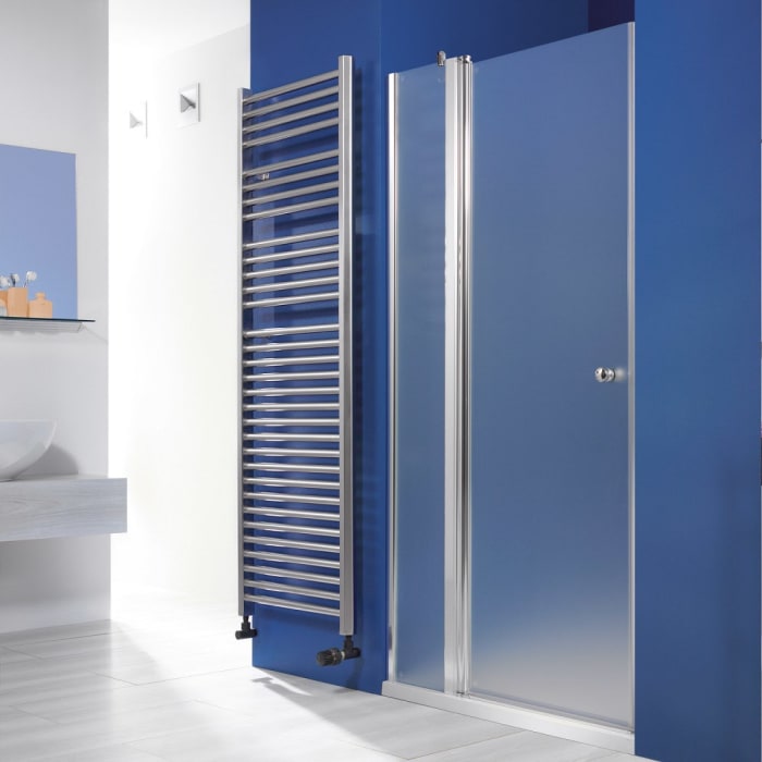 Breuer ELANA 6 Drehtür für Nische Sondermaß mit Festteil, Anschlag links