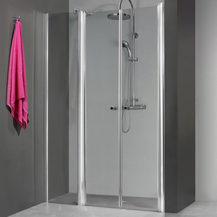 Breuer ELANA 6 Pendeltür FSW für Nische 120 cm, Nebenteil links mit CER+ Beschichtung