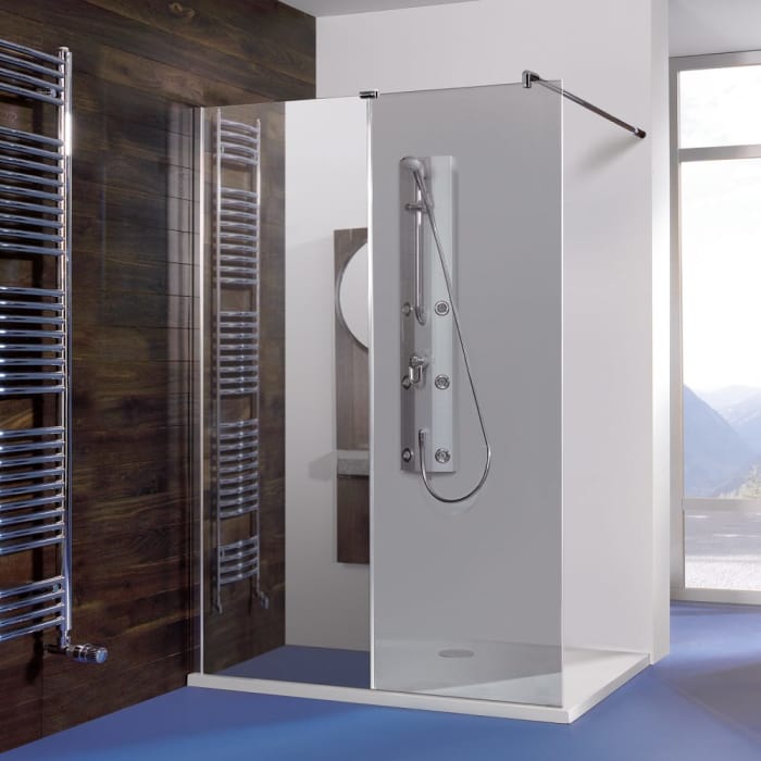 Breuer Entra Walk-In Seitenwand alleinstehend und senkrecht geteilt 140 x 200 cm